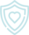 shield with heart icon